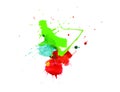 Art abstract water-coloured painted blot. Royalty Free Stock Photo