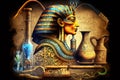The art of ancient Egypt, paintings, frescoes.