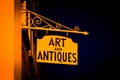 Art and Antiques sign in Ludlow