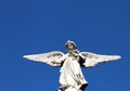 Guardian angel stone statue. Belief symbol. Royalty Free Stock Photo