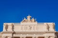Art architecture ancient object of Holy Roman Empire country sculpture on roof of palace building with vivid blue sky background