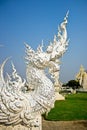 art architecture of Wat rong khun temple in thailand, asia