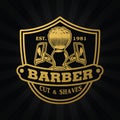 art; attribute; badge; barber; barber shop; classic; deco; design; element; emblem; frame; graphic; hair; hipster; king; logo; lux