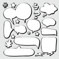 Comic Bubble Speech Balloons Speech Cartoon Speech Vector illustrator 58 Royalty Free Stock Photo