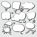 Comic Bubble Speech Balloons Speech Cartoon Speech Vector illustrator 56