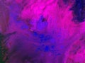 Watercolor art background abstract sea ocean underwater reef textured wet wash blurred