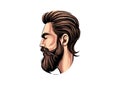 Art of Beard Expression: Vector Logo Collection