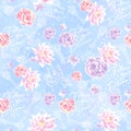 Art. Beautiful fashionable watercolor pattern for fabric. Follow your dreams.