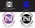 Nano Bubble flat logo design