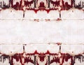 Art Brickwork Frame Grunge Empty Wallpaper. Close-up Symmetrical Banner