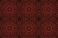 Art with brown abstract eastern tile pattern