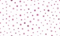 Art Brush Paint Vector Watercolor Circles. Pink Rounds Texture. Color Grunge Dots Wallpaper. Seamless Vector Watercolor Royalty Free Stock Photo