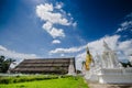 The art of Buddhism religion in the architectural. Royalty Free Stock Photo