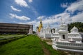 The art of Buddhism religion in the architectural. Royalty Free Stock Photo