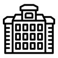 Art building icon outline vector. Poland warsaw