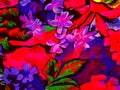 Art callasic flowers colors designe