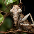 The Art of Camouflage: Macro Photo of a Stick Insect Blending with Its Surroundings