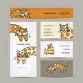 Art cats. Business cards design