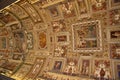 Art on the ceiling in The Vatican Royalty Free Stock Photo