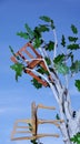 Art art Ã¯Â¿Â½Chairs grow on a tree Royalty Free Stock Photo