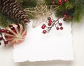 Art Christmas greeting card Royalty Free Stock Photo