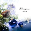 Art Christmas greeting card Royalty Free Stock Photo