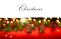 Art Christmas invitation background Royalty Free Stock Photo