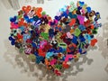 Art collection of the Belairfineart gallery in Venice - metal heart