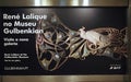 Art collection Inside Calouste Gulbenkian museum in Lisbon - sign Rene Lalique