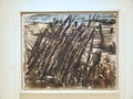 Art collection of the Peggy Guggenheim museum in Venice- Anselm Kiefer Royalty Free Stock Photo