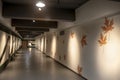 Art corridor in exhibition hall
