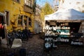 The Art Courtyard Passage artistic spaces in Neustadt district, modern architectural art and quirky restaurants and shops in
