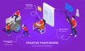 Art Creative Professions Isometric