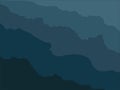 The art dark blue painting