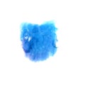 Art Dark blue watercolor ink paint blob watercolour splash color Royalty Free Stock Photo