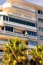 Art Deco Apartment building on Sea Point promenade Royalty Free Stock Photo
