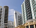 Art Deco Architecture Ocean Drive in South Beach, Miami Royalty Free Stock Photo