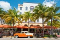 Art Deco architecture at Ocean Drive in South Beach, Miami Royalty Free Stock Photo