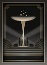 Art Deco Background and Frame