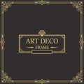 Art deco border and frame template