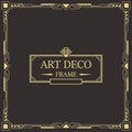 Art deco border and frame template