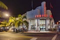 The art deco building Jerrys famous Deli ist still a fastfood restaurant and famous by stars and actors