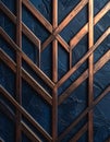 Art Deco Copper Geometric Wall Panel Royalty Free Stock Photo