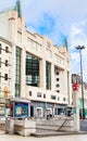 View of Art Deco Eden Theater, Art Nouveau, Praca dos Restauradores, Avenida da Liberdade, Lisbon, Portugal