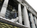 Art deco entrance of a department store in Oxfort Royalty Free Stock Photo