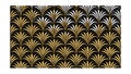Art Deco fan pattern, elegant vintage geometric background, luxurious design, vector design Generative AI Royalty Free Stock Photo
