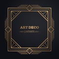 Art deco frame background