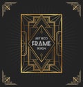 Art deco frame design for your design Royalty Free Stock Photo