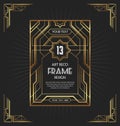 Art deco frame design for your design Royalty Free Stock Photo