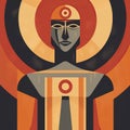 Art Deco Futurism: The Cyclops Humanoid